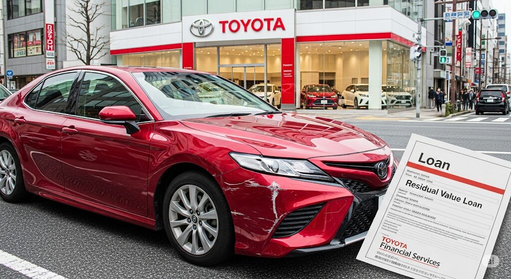 トヨタで買った残クレの車を傷つけた場合の追加費用